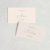 "EverAfter" - Place Cards in Petal by Rochelle Renee - Front with Free Guest Printing