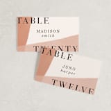 "Magazine Serif" - Place Cards in Sand Dunes by Elly - Front with Free Guest Printing