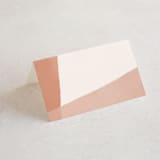 "Magazine Serif" - Place Cards in Sand Dunes by Elly - Blank front