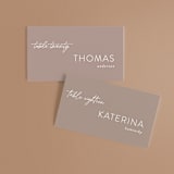 "hazelnut" - Place Cards in Fawn by chocomocacino - Front with Free Guest Printing