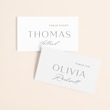 "Frame" - Place Cards in Granite by Lori Wemple - Front with Free Guest Printing