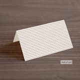 "Landscape" - Place Cards in Champagne by Kelly Schmidt - Folded Back of Card