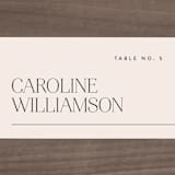 "Landscape" - Place Cards in Champagne by Kelly Schmidt - Detail