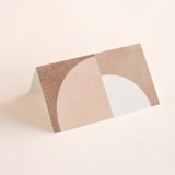 "Arches" - Place Cards in Terracotta by Kelly Schmidt - Blank front