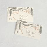 "Unity" - Place Cards in Burnt Sienna by Jen Owens - Front with Free Guest Printing