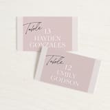 "Marry You" - Place Cards in Blush by Design Lotus - Front with Free Guest Printing