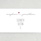 "Love Connection" - Place Cards in Red Hot by Kim Dietrich Elam - Detail