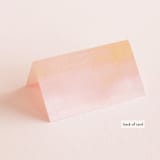 "Ombre" - Place Cards in Orange by Dean Street - Folded Back of Card