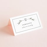 "Rustic Wedding" - Place Cards in Pine by Susan Brown - Folded with Free Guest Printing