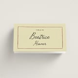 "Love Rests in a Garden" - Place Cards in Oat by Helena Vitto - Folded with Free Guest Printing