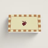 "Love Rests in a Garden" - Place Cards in Oat by Helena Vitto - Folded Back of Card