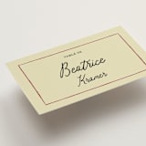"Love Rests in a Garden" - Place Cards in Oat by Helena Vitto - Detail