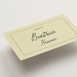 "Love Rests in a Garden" - Place Cards in Moss by Helena Vitto - Detail