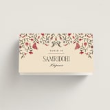 "Tapestry" - Place Cards in Almond by Jenna Holcomb - Folded with Free Guest Printing