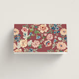 "Ruban en Fleur" - Place Cards in Rose by Itsy Belle Studio - Folded Back of Card