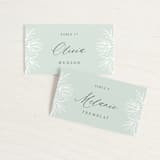 "Fairy Forest" - Place Cards in Sage by Kristen Knechtel - Front with Free Guest Printing