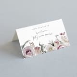 "romantic bouquet" - Place Cards in Plum by Phrosné Barwood - Folded with Free Guest Printing