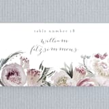 "romantic bouquet" - Place Cards in Plum by Phrosné Barwood - Detail