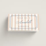 "Preppy" - Place Cards in Coral by Erin German - Folded with Free Guest Printing