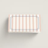 "Preppy" - Place Cards in Coral by Erin German - Blank front