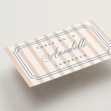 "Preppy" - Place Cards in Coral by Erin German - Detail