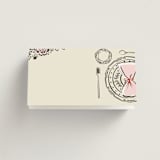 "Gathering Joy" - Place Cards in Champagne by Ana de Sousa - Blank front