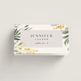 "mimosa" - Place Cards in Dandelion by Everett Paper Goods - Folded with Free Guest Printing