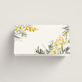 "mimosa" - Place Cards in Dandelion by Everett Paper Goods - Folded Back of Card