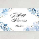 "Poetic Blue" - Place Cards in Sky by Qing Ji - Detail