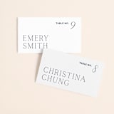 "Forever Intertwined" - Place Cards in Navy by Lindsay Stetson Thompson - Front with Free Guest Printing
