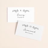 "Charleston" - Place Cards in Tuxedo by Susan Brown - Front with Free Guest Printing