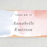 "Watercolor Wisp" - Place Cards in Blush by Ariel Rutland - Detail