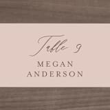 "Delicate monogram" - Place Cards in Blush by Lucrecia Caporale - Detail