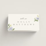 "Ocean Point" - Place Cards in Sky by Everett Paper Goods - Folded with Free Guest Printing