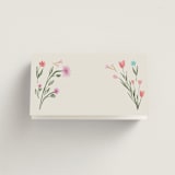 "Chantilly" - Place Cards in Sunset by Maja Cunningham - Blank Front