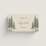 "Whispering Pines" - Place Cards in Forest by Elly - Front