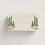 "Whispering Pines" - Place Cards in Forest by Elly - Blank Front