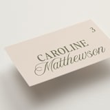 "Soria" - Place Cards in Meadow by Melanie Kosuge - Detail