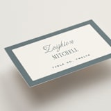 "Modern Stripes" - Place Cards in Capri by Emily Betts - Detail