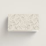 "Modern Monogram" - Place Cards in Ecru by Erica Krystek - Folded Back of Card