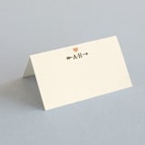 "Love Struck" - Place Cards in Pale Salmon Peach by The Social Type - Blank front