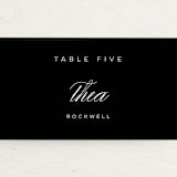 "Waltz" - Place Cards in Tuxedo by Lori Wemple - Detail