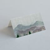 "Adventure Awaits" - Place Cards in Smoke by Elly - Blank front