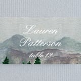 "Adventure Awaits" - Place Cards in Smoke by Elly - Detail