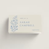 "Florals" - Place Cards in Sky by Dana Duricekova - Folded with Free Guest Printing