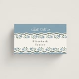 "Sweet Vintage" - Place Cards in Periwinkle by Alethea and Ruth - Front