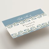 "Sweet Vintage" - Place Cards in Periwinkle by Alethea and Ruth - Detail