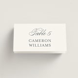 "Ariah" - Place Cards in French Blue by Jennifer Postorino - Folded with Free Guest Printing