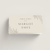 "Etched Frame" - Place Cards in Eggshell by Robert and Stella - Folded with Free Guest Printing