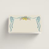 "Amalfi Coast Wedding" - Place Cards in Aqua by Chris Griffith - Blank Front